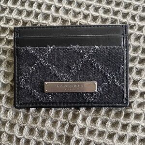 Kurt Geiger Black and Silver Card Holder